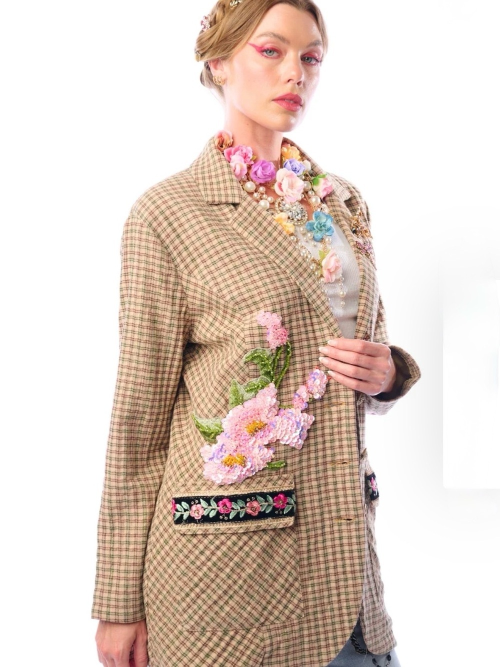 Aratta Diana Blazer #fall #tailored #cottagecore #plaid - Picture 9 of 16